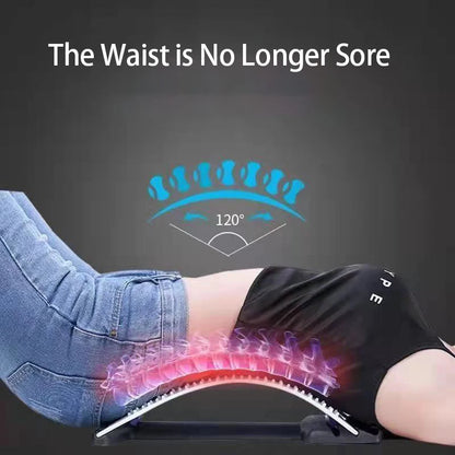 Back Stretcher for Back Pain Relief, Multi-Level Back Cracker Board, Lumbar Support for Herniated Disc & Muscle Relax